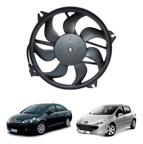 Eletroventilador Ventoinha Picasso C4 Peugeot 307 2.0 C/ Ar