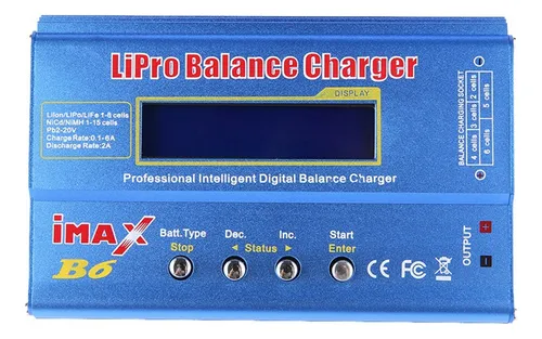 Para Cargador De Batería Lipo Imax B6 De 80 W+conector T Lip