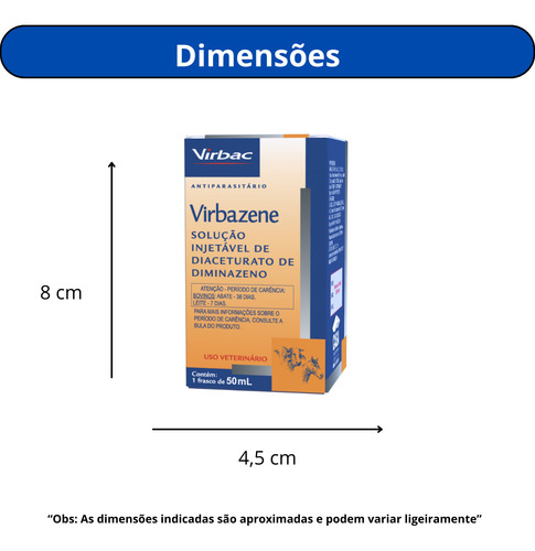 Kit Com 2 Virbac Virbazene 50 Ml