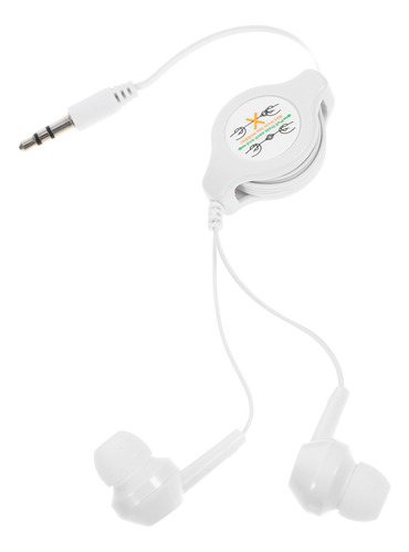 2 Unidades De Fones De Ouvido Retráteis Duplos Mp3