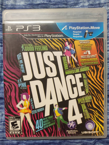 Just Dance 4 Ps3 Físico Usado Como Nuevo 