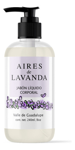 Jabón Líquido Corporal 240 Ml Aires De Lavanda