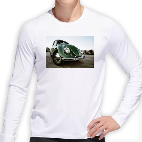 Remera Hombre Ml Vehiculos Auto Antiguo Bola Verde Coche