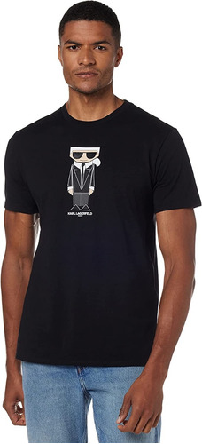 Playera Karl Legerfeld Original Hombre Casual Negro