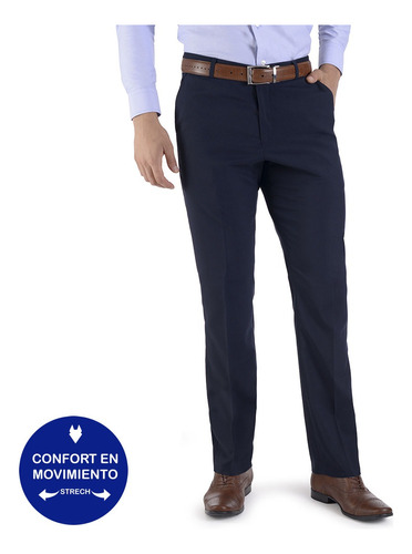 Yale Pantalón De Vestir Classic Fit 01 0060 0342 19 Marino 