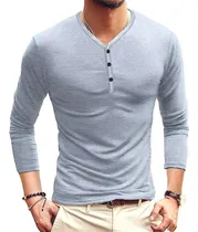 Comprar Camisas Manga Larga Hombre Playeras Manga Larga