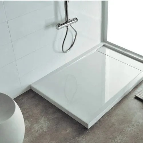 Imagen 2 de 4 de Receptaculo Aquaglass Acrilico Tapa Ciega 140x80