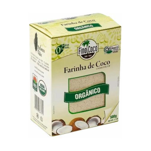 Kit 6x: Farinha De Coco Integral Orgânica Finococo 500g