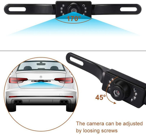 Imagen 2 de 3 de Camara De Reversa Con Vision Nocturna Led