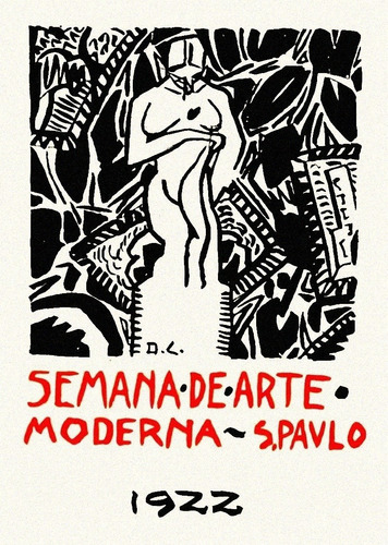 Poster Semana Arte Moderna 1922 Cartaz 30x42cm Plastificado