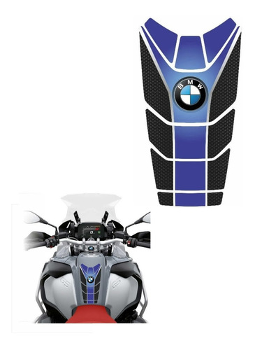 Adesivo Resinado Tankpad Para Bmw R1200gs Adventure 18637 Cor PRETO/AZUL