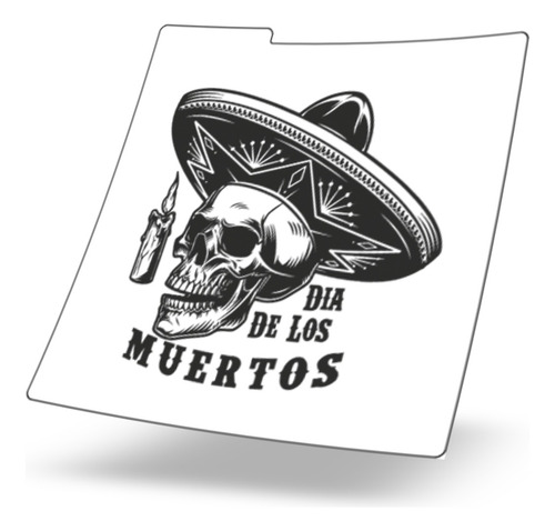 Stencil Reusable Galletas - Dia De Muertos Sombrero Charro 