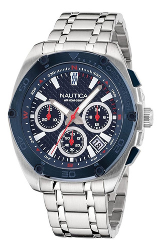 Reloj Para Hombre Nautica Tin Can Bay Naptcs304 Plateado