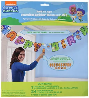 Bubble Guppies Jumbo Letter Banner Kit 1ct