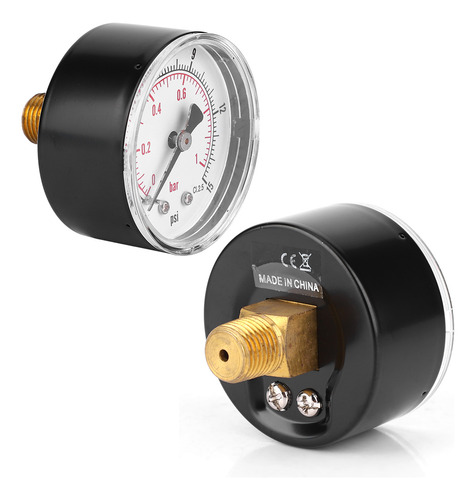 Manómetro Con Conexión Trasera De 50 Mm, Esfera 1/4 Bspt Par