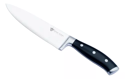 Cuchillo Cocina Medio Golpe 20Cm Ivo Solo Negro Inox