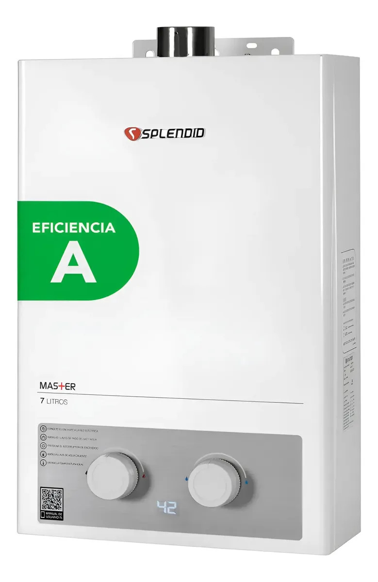 Calefont Gas Licuado 7 Litros Tiro Forzado Splendid Glp