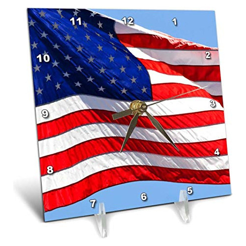 3drose American Flag - Usa - Patriotic - Americana - Reloj D