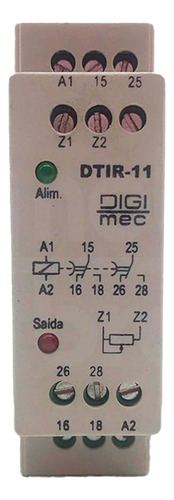 Rele Tempo C/ Impulso Na Energização Dtir-11 5 Seg - Digimec