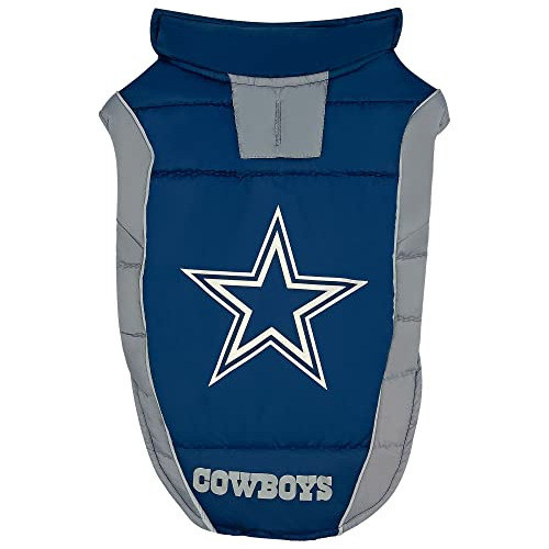 Chaleco Acolchado Perros Y Gatos De Dallas Cowboys De N...