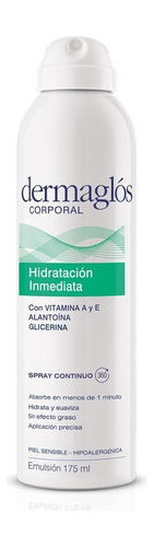 Crema Corporal Dermaglos Hidratacion Inmediata Spray 175ml