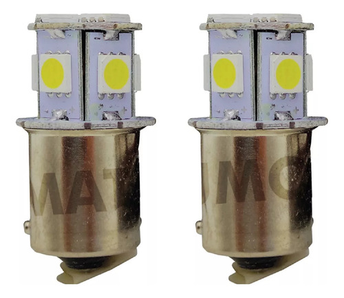 Ampolleta 1141y 10 Unidades 1 Contacto Pata Dispareja Led