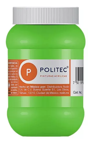 Pintura Acrilica Politec 100ml 301 Blanco De Titanio - DIBUJO TÉCNICO  MAZATLÁN