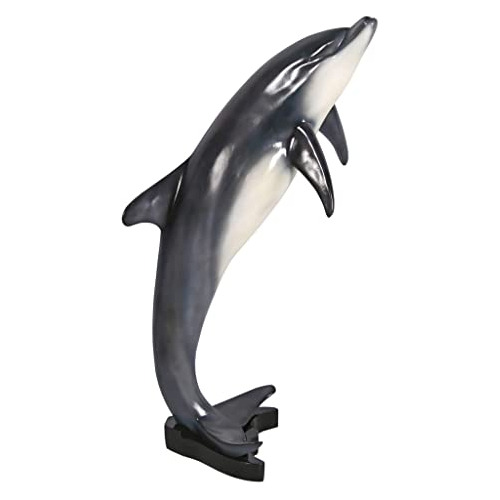 Estatua De Delfín Marino Saltando De Design Toscano, Tamaño: