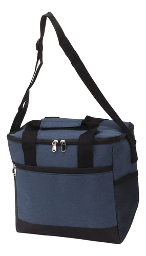 Bolsa Frigorífica Plegable Color Cian, 15 L, Con Aislamiento