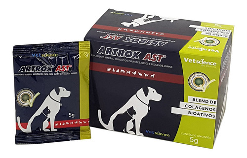 Artrox Pet 30 Saches Vetscience Suplemento Cães E Gatos