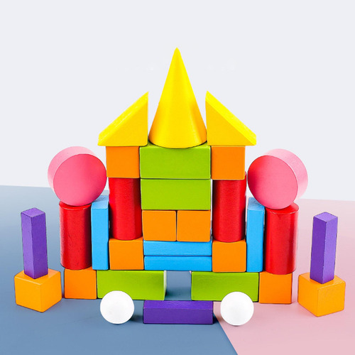 Sólidos Geométricos Coloridos Para 32 Piezas Geométricas