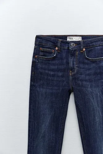Jeans Tiro Alto De Dama Zara The Mid Waist Skinny