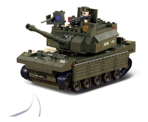Blocos De Montar Tanque De Guerra Multikids- Br908 312 Peças