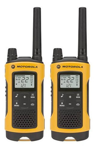 Walkie-talkie Motorola Talkabout T400 de 2 radios y frecuencia 22 - amarillo 100V/240V