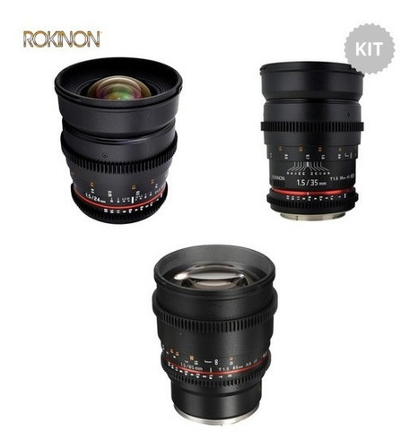 Kit Rokinon Lentes Cine 85mm 24mm 35mm Sony E-mount