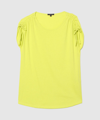 Camiseta Mujer Patprimo M/c Amarillo Algodón 30093330-61347