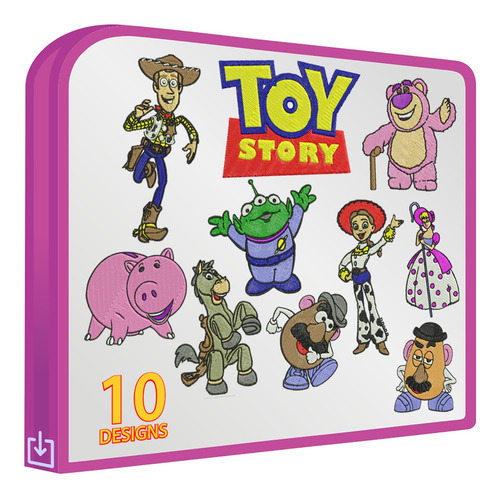 Toy Story Set 10 Diseños Bordadora Infantil Bordar Ropa