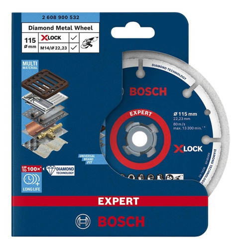 Disco Diamantado P/ Metal Bosch X-lock