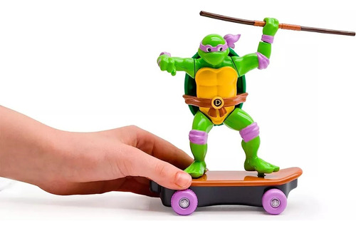 Figura Tortuga Ninja Funrise Con Skate De 5 Donatello