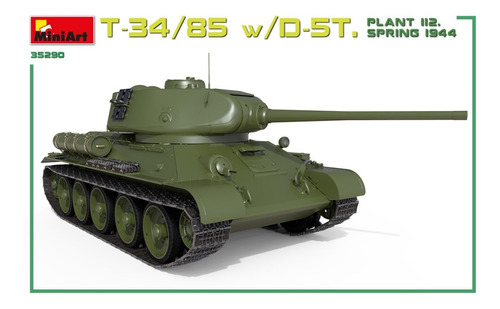 Tanque T-34/85 Con D.5t Interior Completo 1944 Miniart 1 :35