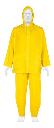 Impermeable Ligero De Pvc Pantalon-chamarra, Talla M, Pretul