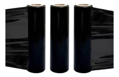 Film Stretch Negro 100% Virgen 50cm Bobina 4,5 Kg Negro