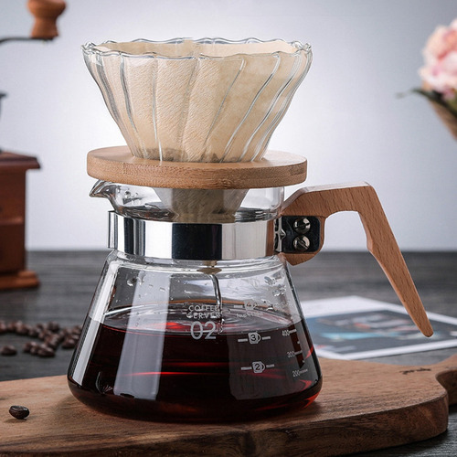 Filtros Reutilizables Con Gotero De Café De Madera Para V60