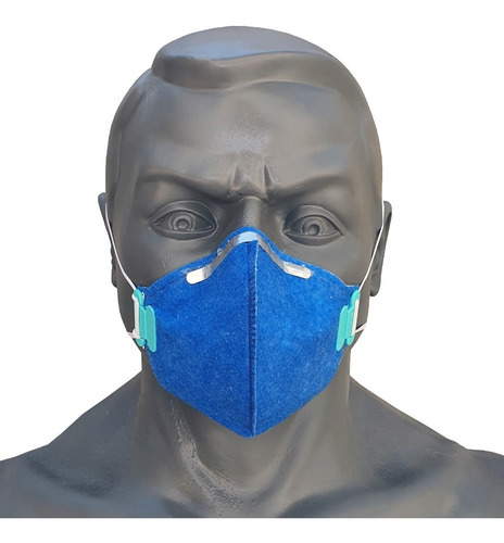 30 Mascaras Proteção Respiratória N95/pff2 Hospitalar Cor Azul Lub