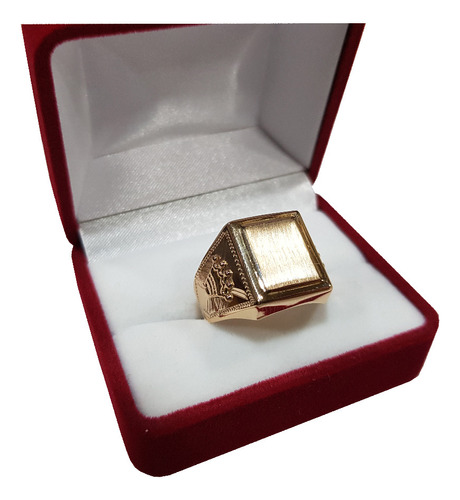 Anillo Oro 18k Hombre Sello Macizo  Certificado Garantia