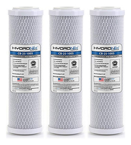 3 Refis Filtro P/ Purificador De Água Hoken Single Hydronix Cor Branco