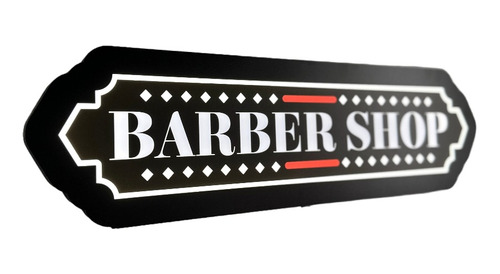 Letreiro Led Luminoso Barber Shop - Decoração Barbearia