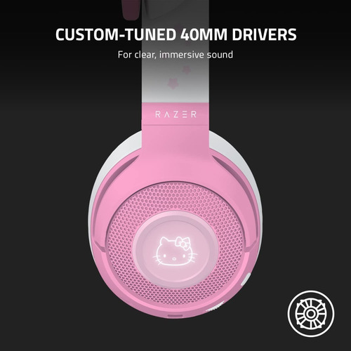 Imagen 7 de 7 de Auricular Razer Kraken Bt Hello Kitty & Friends Rgb Bt 5.0