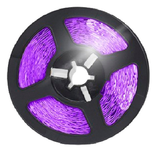 Tira Led Decorativa Luz Morada 12w Ip20 Interiores 5 Piezas