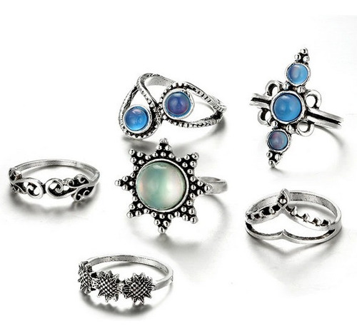 Anillos Midi Ring Tendencia Accesorios 568g Moda Mujer